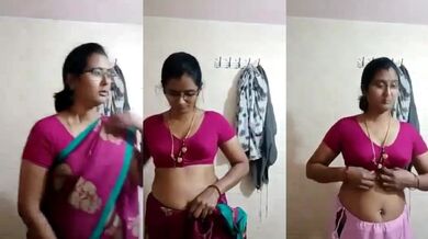 Andhra Village Aunty Saree Stripping Hot Clip